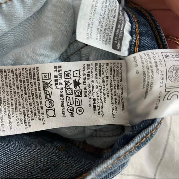 Levi's Blue Straight Jeans Classic Style - Picture 2 of 6